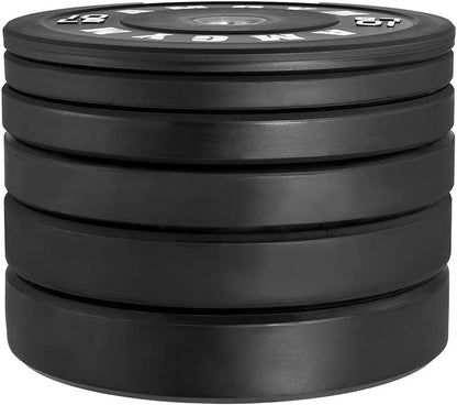 LB Bumper Plates Olympic Weight Plates, Bumper Weight Plates, Steel Insert, Strength Training