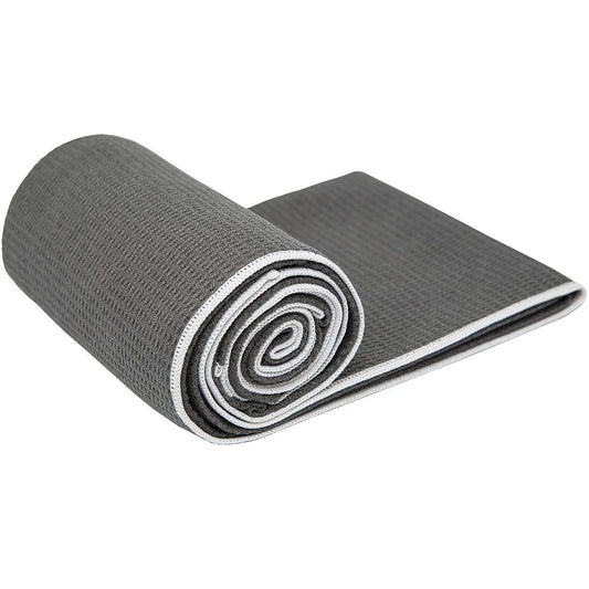 Gosweat Hot Yoga Towel in Gray - Super Absorbent, 100% Microfiber, Suede, Bikram Yoga Towel