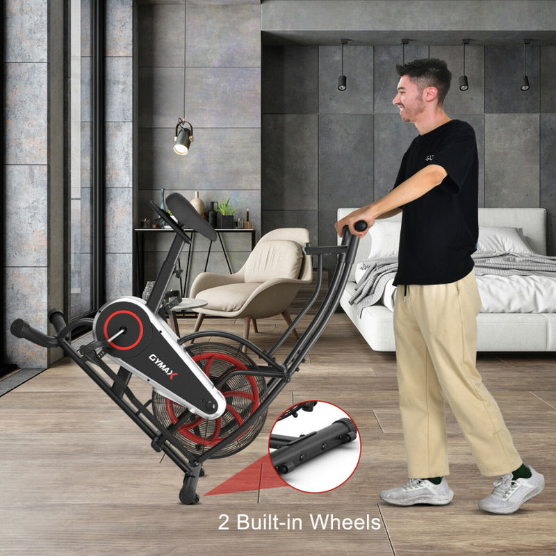 Upright Air Bike with Unlimited Resistance